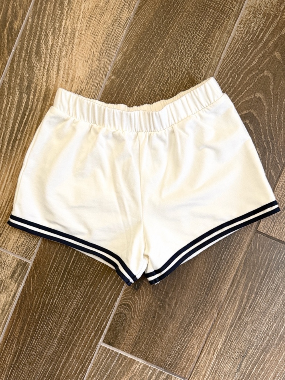 J.Crew Girls’ Navy French Terry Lady Jacket/Sailor White Pull-On Terry Short—6 - Picture 9 of 12